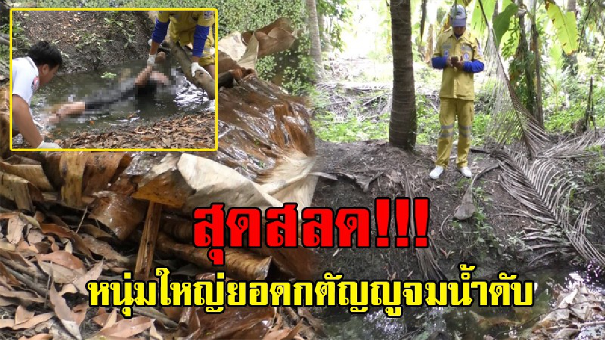 สุดสลด !! หนุ่มใหญ่วัย 55 ออกเก็บใบตองแห้งให้แม่เย็บกระทงเป็นปกติ แต่วันนี้พลาด! ถูกพบเป็นศพ จมน้ำดับในร่องสวน