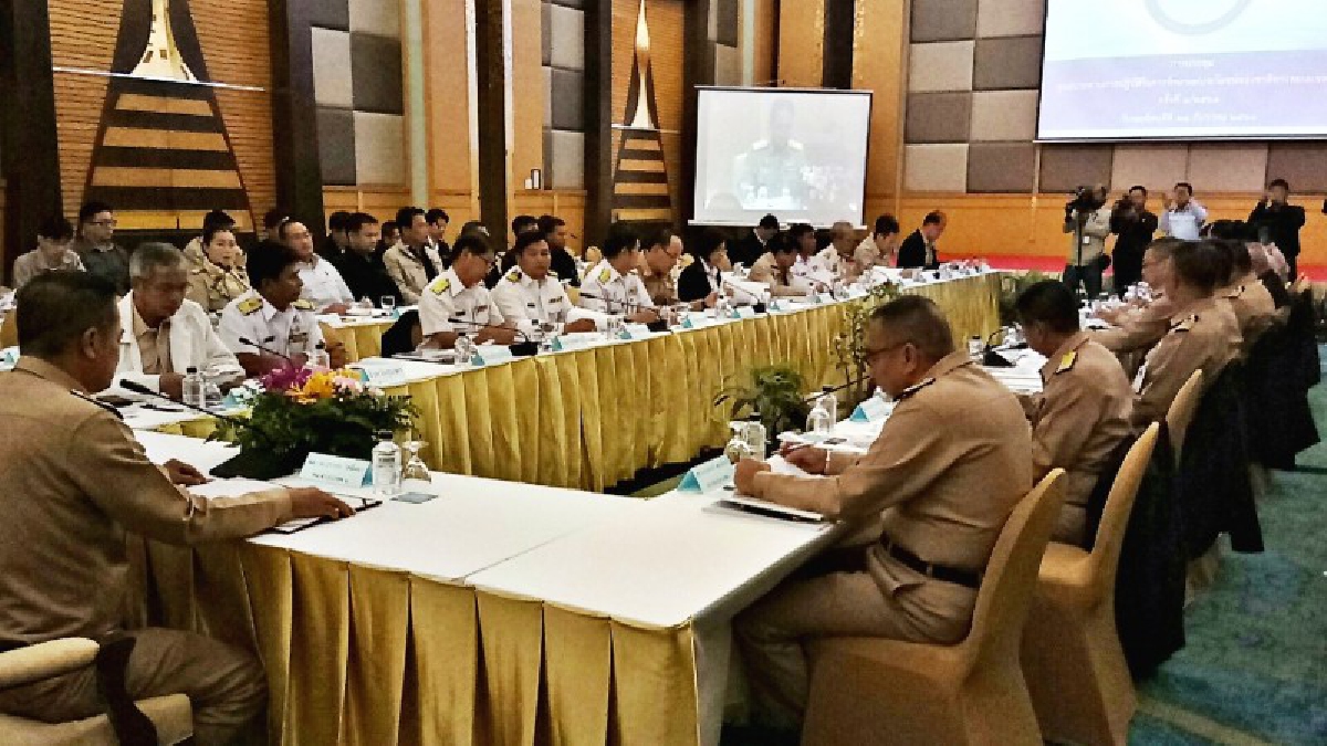 ศรชล. เขต 1 จัดประชุมผู้บริหารระดับสูง เพื่อยกระดับเป็นศูนย์อำนวยการรักษาผลประโยชน์ของชาติทางทะเล
