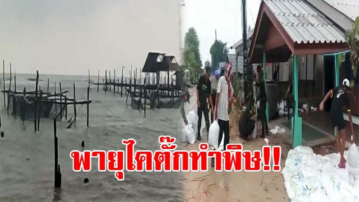 สงขลาโดนถล่ม..!! อากาศแปรปรวนหนัก ฝนตกคลื่นแรงจากอิทธิพลไคตั๊ก ทหารเร่งระดมกำลัง เข้าช่วยเหลือชาวบ้านที่ได้รับผลกระทบ (ชมคลิป)