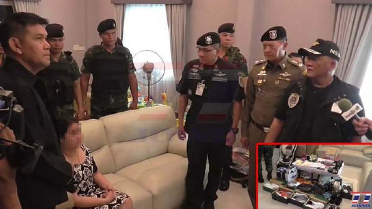 ปส.บุกค้นบ้านเครือข่ายยาเสพติดรายใหญ่ ย่านสมุทรปาการ ด้านผู้ต้องหาไหวตัวทันหนีกบดานข้ามชายแดน!