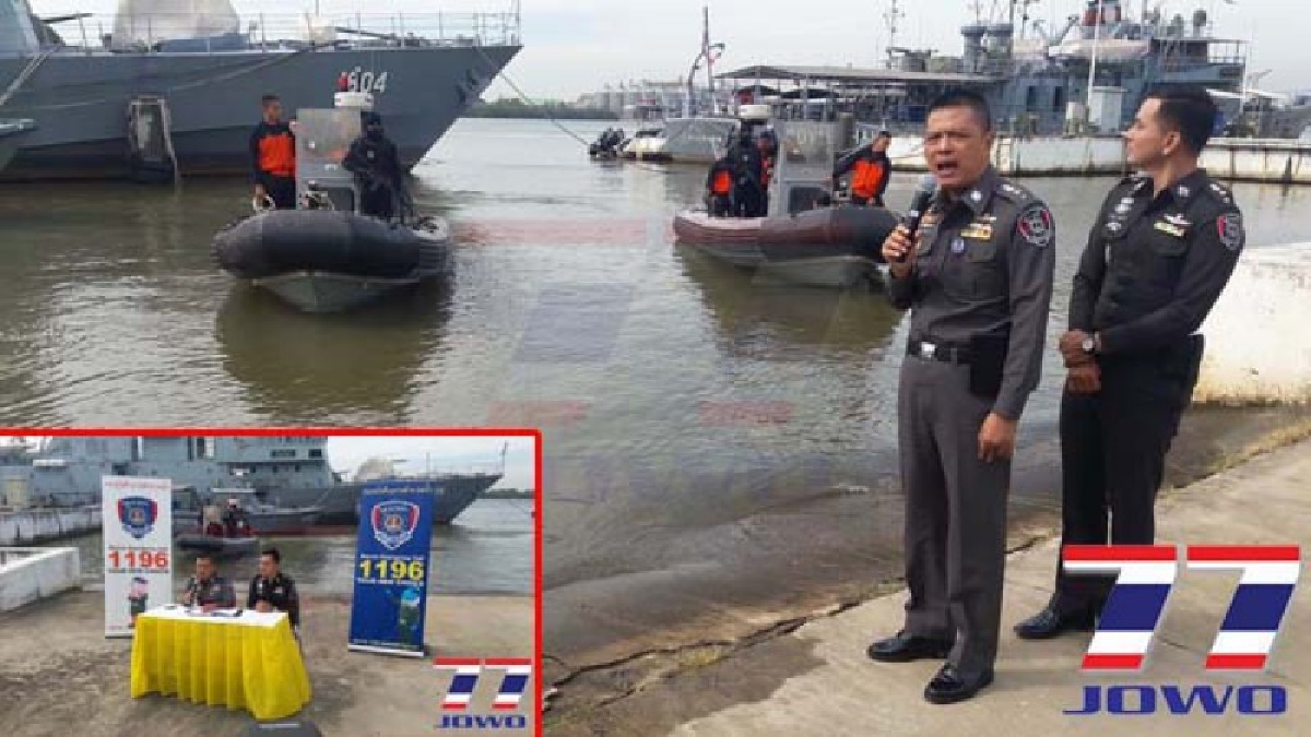ตำรวจน้ำสมุทรปราการ ตั้งศูนย์รักษาความปลอดภัยทางน้ำช่วงเทศกาลปีใหม่ (มีคลิป)