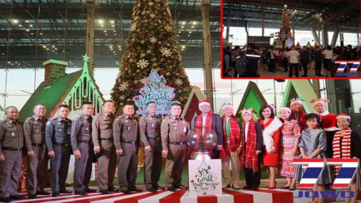 สุวรรณภูมิ!! จัดกิจกรรม คริสต์มาสและเทศกาลปีใหม่ JOY TO THE WORLD HAPPY NEW YEAR 2018