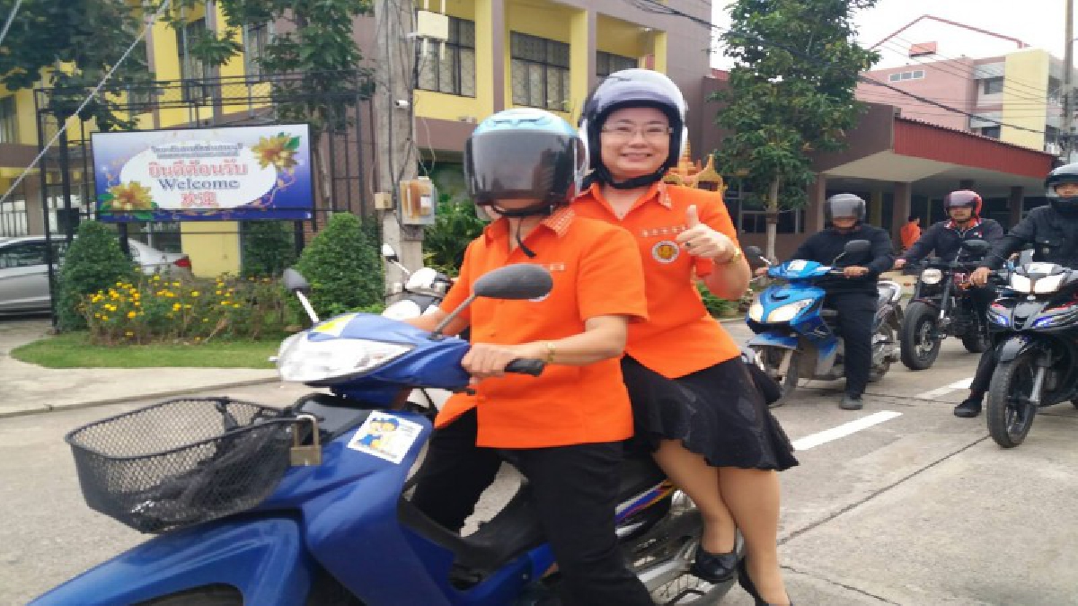 วิทยาลัยสารพัดช่างสระบุรีอบรมเข้มขับขี่ปลอดภัยป้องกันความสูญเสียช่วงเทศกาลปีใหม่