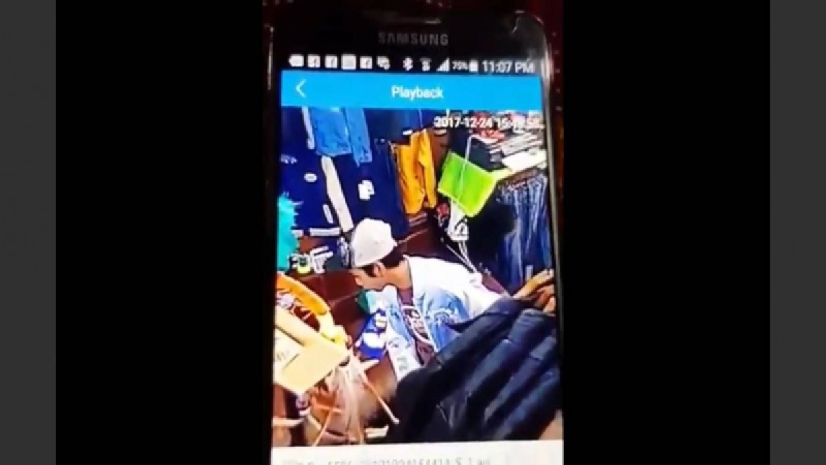 คลิปนี้มีรางวัล!? เจ้าของร้านเสื้อผ้า เปิดคลิปวอนแจ้งเบาะแสคนร้าย  หลังเข้าไปหยิบมือถือหลบหนีลอยนวล(มีคลิป)