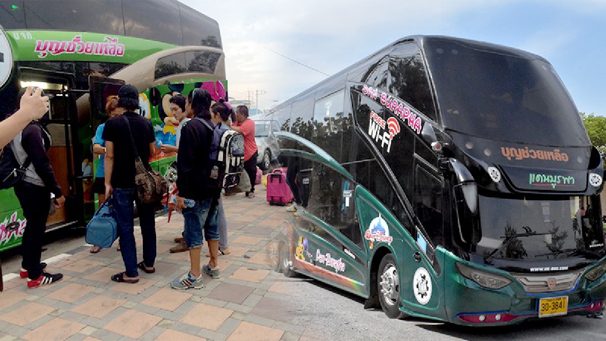 เสริมด่วน !? รถโดยสารประจำทางไม่พอให้บริการประชาชนที่เดินทางกลับภูมิลำนำ ต้องเรียกรถโดยสารไม่ประจำทางเสริมด่วน (คลิป)