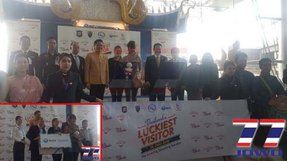 รัฐมนตรีว่าการกระทรวงการท่องเที่ยวและกีฬา จัดขบวนกลองยาวต้อนรับนักท่องเที่ยวคนที่ 35 ล้านที่สุวรรณภูมิ