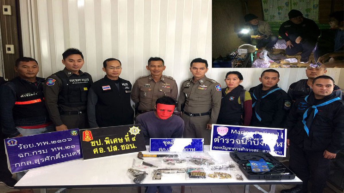 ไปเค้าท์ดาวน์ในคุก !! ตำรวจท่องเที่ยวตามจับหนุ่มสั่งซื้อปืนผ่านไลน์ สารภาพหมดเปลือก! ทั้งซื้อปืนเถื่อน ทั้งเสพยา รับไปเต็มๆ 2 ข้อหาหนัก!