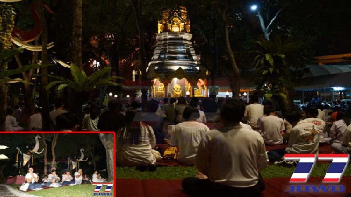 อิ่มบุญกันถ้วนหน้า..!?? ชาวจังหวัดสมุทรปราการ แห่เข้าวัดสวดมนต์ข้ามปีกันอย่างเนืองแน่น
