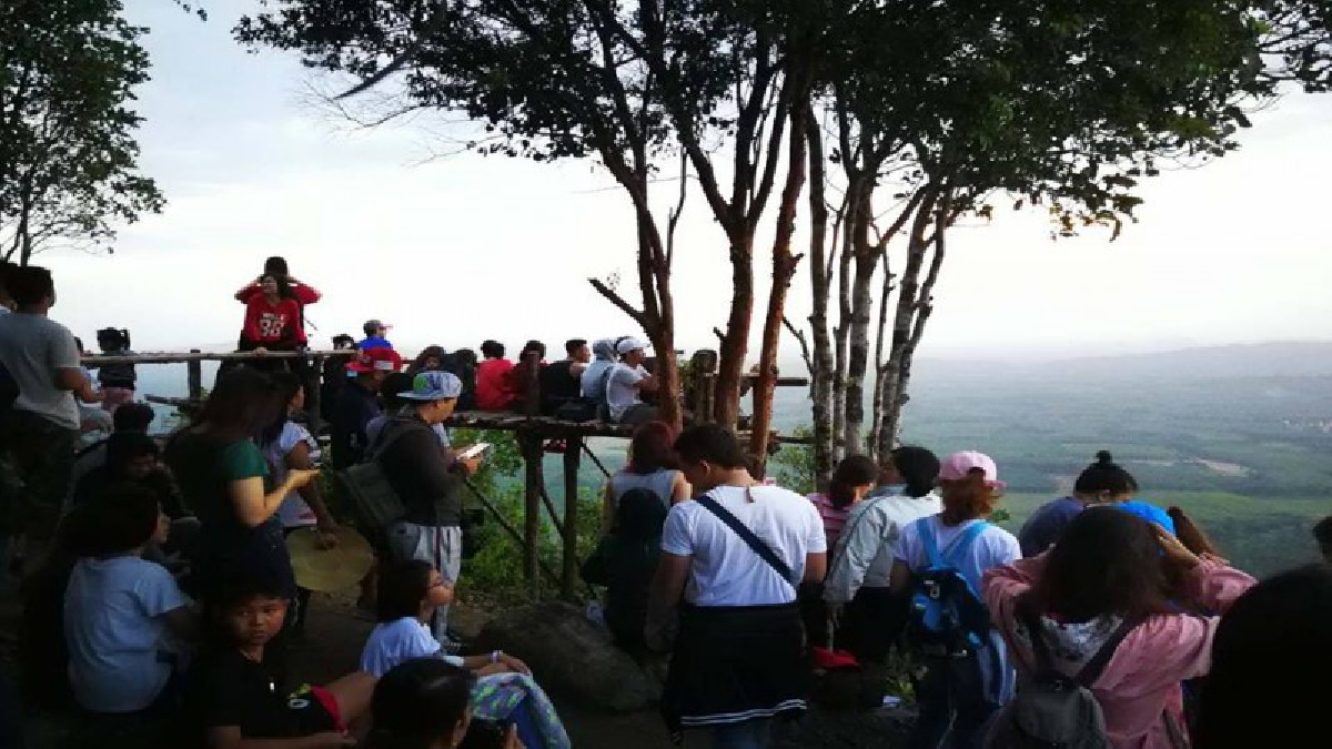 นักท่องเที่ยวแห่กันขึ้นไปสัมผัสลมหนาวบน "วังผาเมฆ" จ.ตรัง  ชมทะเลหมอกที่สวยงามในยามเช้า และแสงแรกของดวงอาทิตย์ (มีคลิป)