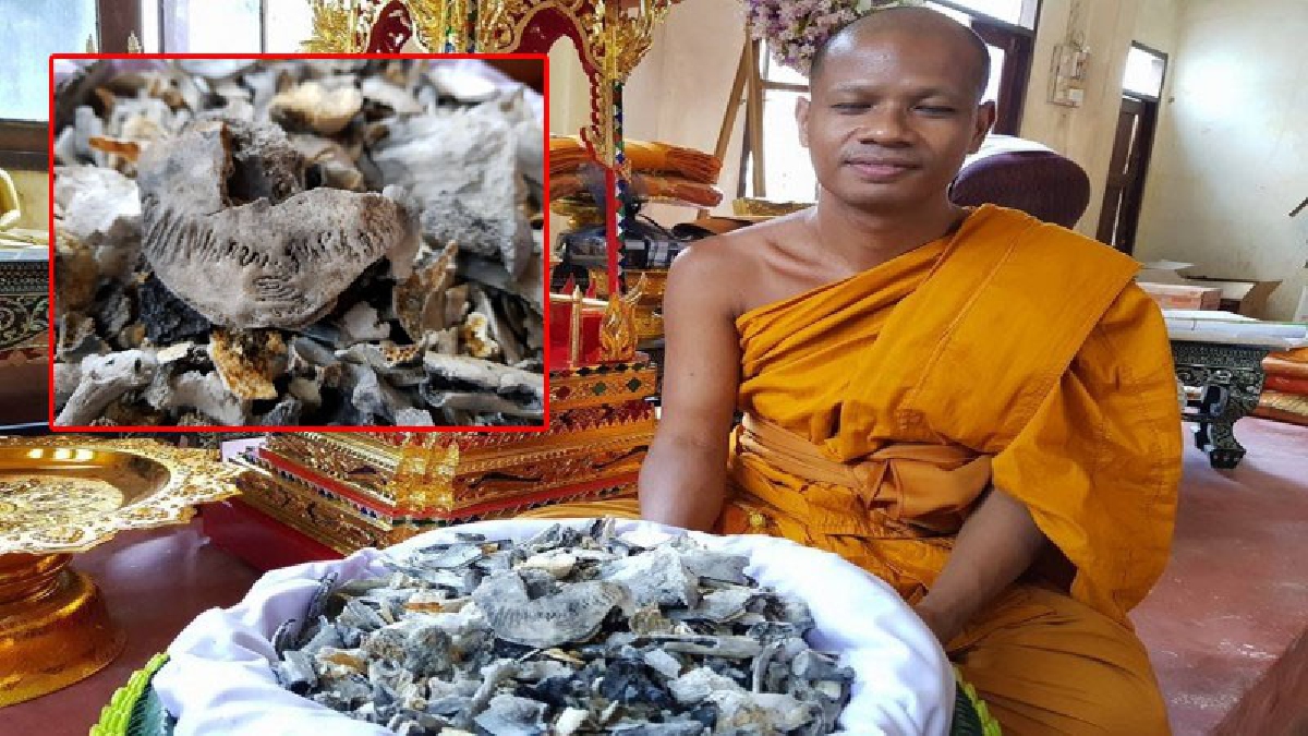 สุดอัศจรรย์!! หลังพระราชทานเพลิงศพ “หลวงปู่นาน” อัฐิปั้นเหน่ง พบตัวอักษร เป็นชื่อ พระราชทินนามของหลวงปู่ คือพระครูพิพิธประชานาถ
