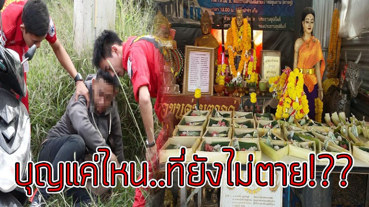 เจ้าพ่อไม่เอาชีวิต!! หนุ่มเมาซิ่ง จยย.ผ่านศาลเจ้าพ่อตาลคู่ เกิดรถล้มจนนอนหลับไปในป่าข้างทาง ไม่รู้ด้วยซ้ำเกิดอะไรขึ้น..!??