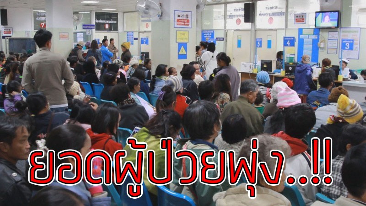#ฟังคำเตือน..เอาไว้!! ยอดผู้ป่วยพุ่งขึ้นสูงจากสภาพอากาศลดลง เตือนประชาชนไม่ควรดื่มสุราคลายหนาว อาจจะเสียชีวิต
