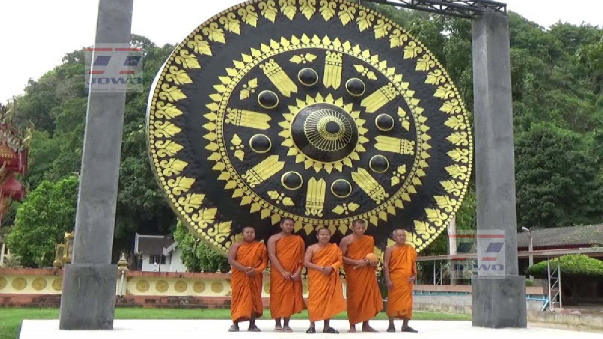 วัดเขาไม้แก้ว ผุดไอเดียสร้าง "ฆ้องระฆังยักษ์" ดึงคนเข้าวัดนับเป็นฆ้องและระฆังที่ใหญ่ที่สุดในภาคใต้ เชิญชวนให้นักท่องเที่ยวเข้ามาสัมผัส!!