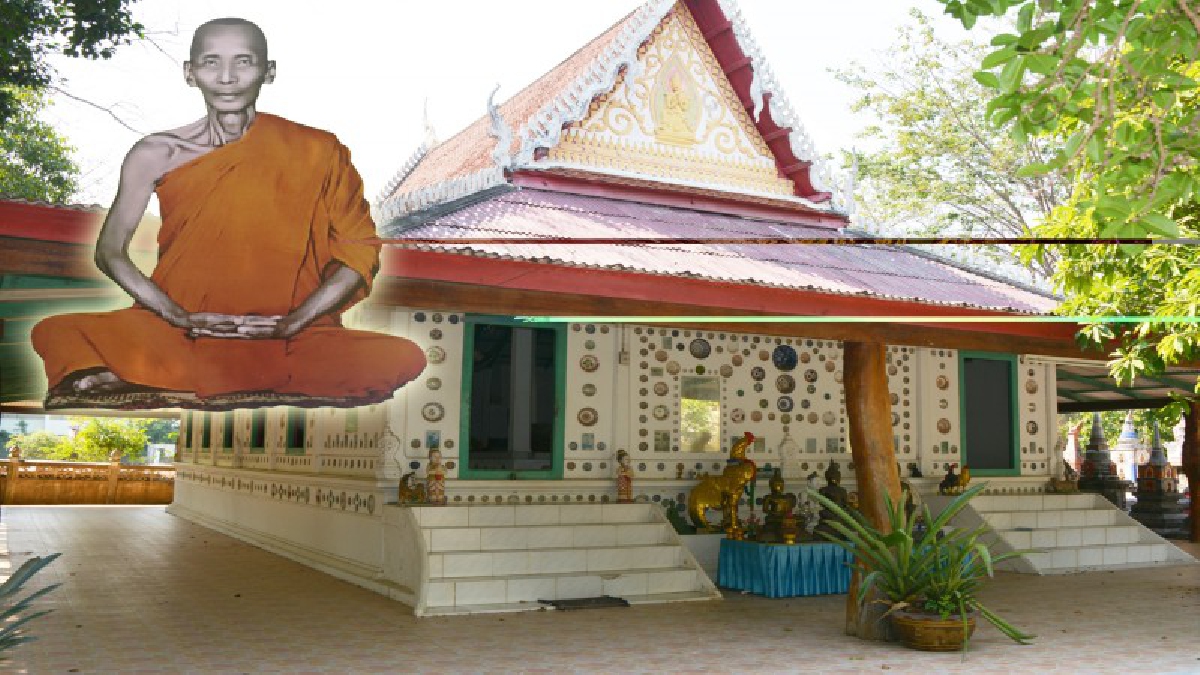 แปลก..แต่จริง !!! โบสถ์เก่า วัดสะเดา สิงห์บุรี ผนังโดยรอบประดับด้วย ถ้วย-ชาม สังคโลกของสะสมส่วนตัวเกจิดัง "หลวงพ่อฟุ้ง"