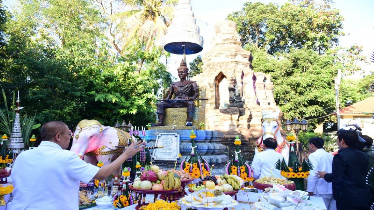 เก่าแก่!!!เมืองเชียงรายหมุนเวียนบรรจบครบ 756 ปีอีกครั้ง จัดบวงสรวงรำลึกพร้อมฉลองยิ่งใหญ่อุทิศพญามังราย(คลิป)