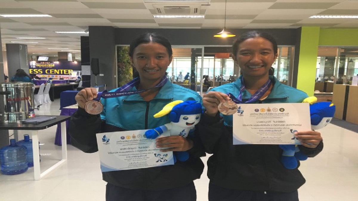 อนาคตต้องสดใส  &ldquo;คู่แฝดเทนนิสหญิง&rdquo;ในธัญบุรีเกมส์&nbsp;