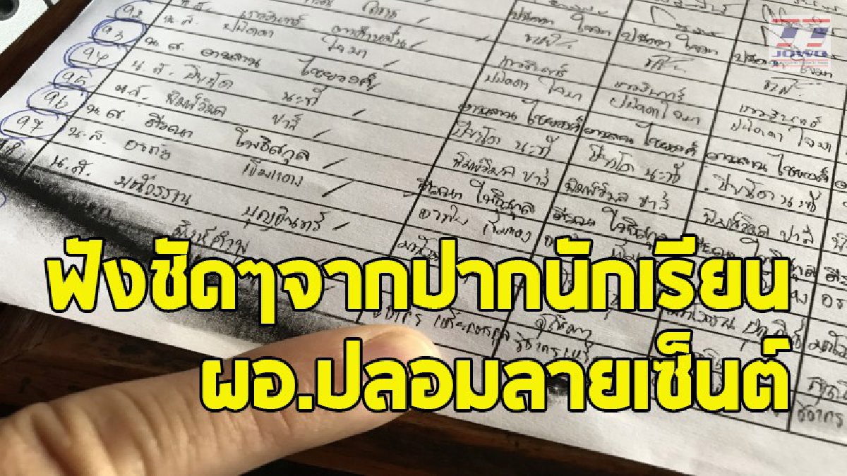ครู-นร. สุดทนพฤติกรรม ผอ.บริหารงานไม่โป่รงใส แฉ..หลักฐานปลอมลายเซ็นต์เด็ก เบิกเงินเบี้ยเลี้ยงเพิ่มกว่า 1.5 แสน เข้ากระเป๋าตัวเอง ? (ชมคลิป)