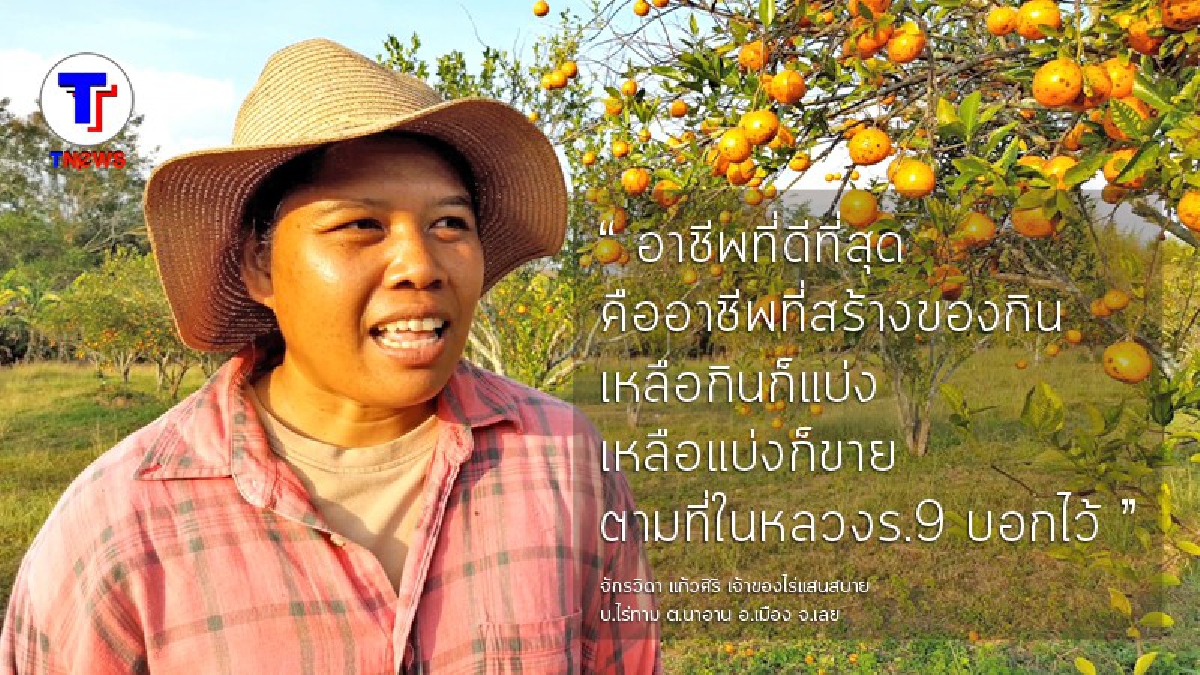 อดีตสาวช่างก่อสร้าง กลับบ้านเกิด ทำเกษตรพอเพียง สานต่อสวนส้มของพ่อ จนกลายเป็นสวนส้มออร์แกนิคแท้ๆใหญ่ที่สุดในอีสาน (ชมคลิป)