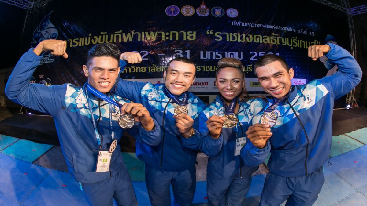 ม.กรุงเทพธนบุรี กวาดทองเพาะกาย เจ้าภาพ มทร.ธัญบุรี ได้ทองเพิ่ม