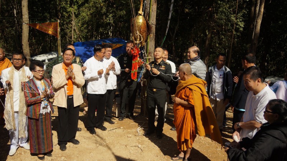 วางศิลาฤกษ์พระเจ้าพรหมมหาราชชาวบ้านเชื่อว่าสร้างเมืองไชยปราการ