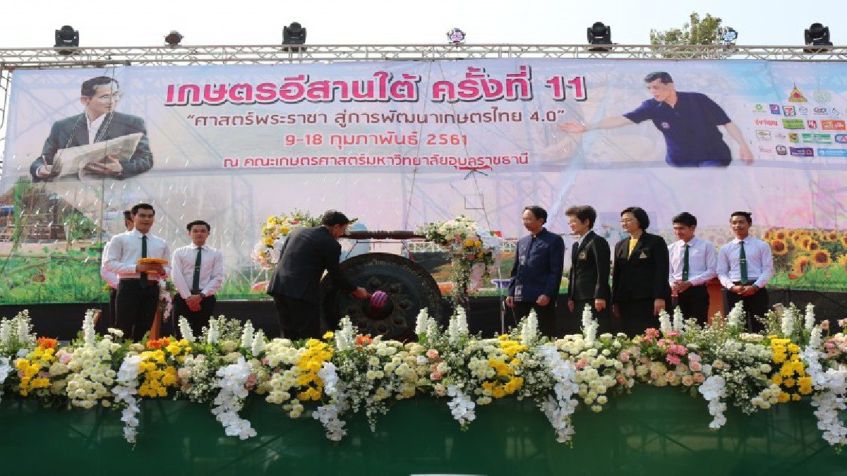 เปิดแล้ว..!! &ldquo;งานเกษตรอีสานใต้ ประจำปี 2561 มหาวิทยาลัยอุบลราชธานี&rdquo; ภายใต้แนวคิด &ldquo;ศาสตร์พระราชา สู่การพัฒนาเกษตรไทย 4.0&rdquo; (ชมคลิป)