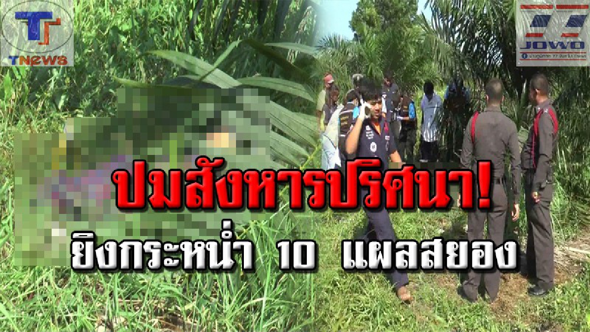 สุราษฏ์สะเทือนขวัญ !! ญาติเป็นห่วงสุดใจ ออกตามหาหนุ่มใหญ่ให้ควัก สุดท้ายเจอเป็นศพ! ถูกมือปืนปริศนายิงดับคาสวนปาล์ม!? (คลิป)