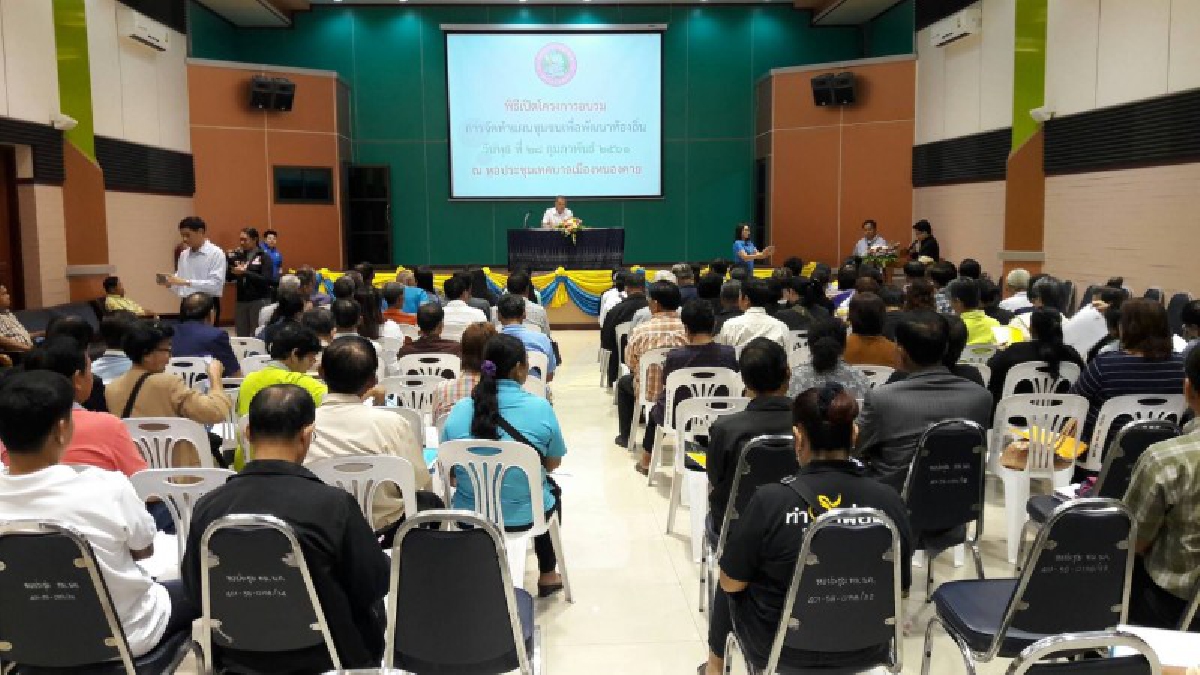แผนชุมชน - สู่แผนเทศบาล  เพื่อการพัฒนาที่ยั่งยืน...เทศบาลเมืองหนองคายจัดโครงการจัดทำแผนชุมชนเพื่อพัฒนาท้องถิ่น  ประจำปี 2561 (มีคลิป)