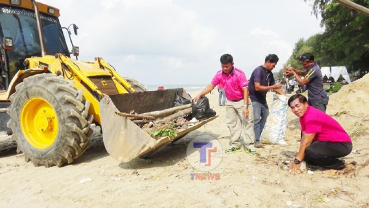 ระยอง !! ฟื้นฟูหาดแม่รำพึงแก้ภาพลักษณ์ขยะเกลื่อนหาด (มีคลิป)