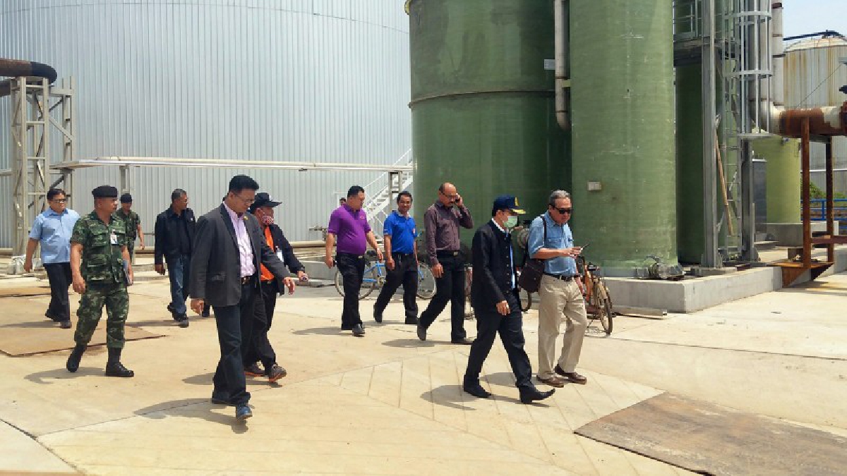 รองผู้ว่าราชการจังหวัดสระแก้ว ลงพื้นที่ตรวจเยี่ยมสถานประกอบการโรงงานเอทานอล ที่มีความเสี่ยงจะเกิดผลกระทบต่อชุมชนและสิ่งแวดล้อม
