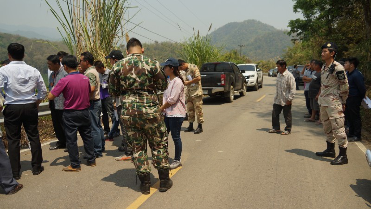 โครงการอันเนื่องมาจากพระราชดำริ.มาตรวจพื้นที่สร้างอ่างแม่สาวแก้ภัยแล้ง