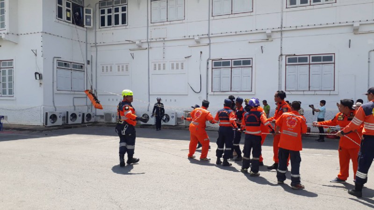 ขับเคลื่อน Safety Thailand ฝึกซ้อมเสมือนจริงตามแผนระงับอัคคีภัย