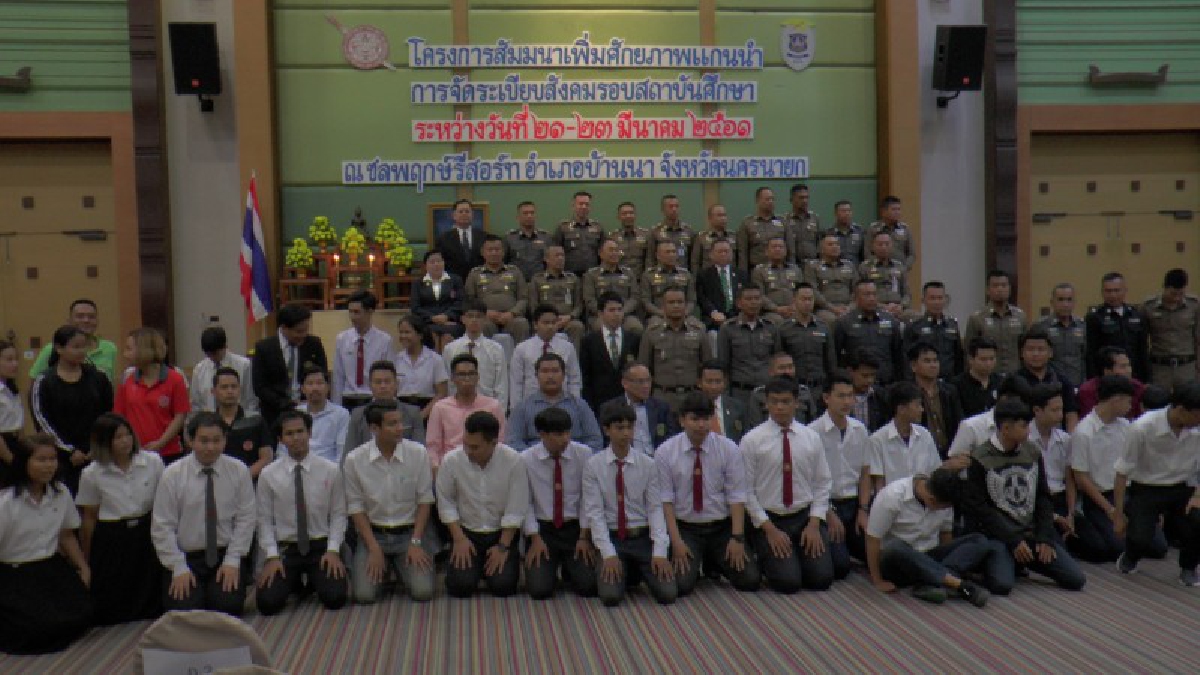 รองผู้บัญชาการตำรวจแห่งชาติ เปิดสัมมนาเพิ่มศักยภาพแกนนำการจัดระเบียบสังคมรอบสถานศึกษาในพื้นที่กองบัญชาการตำรวจนครบาล ตำรวจภาค1 ภาค2และภาค7