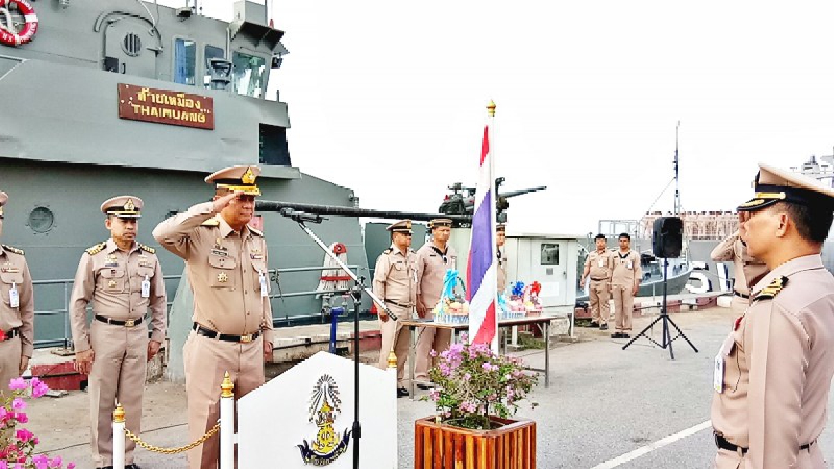 ทรภ.1 ส่งเรือรบลาดตระเวนรักษาน่านน้ำชายแดนด้านจันทบุรี-ตราด