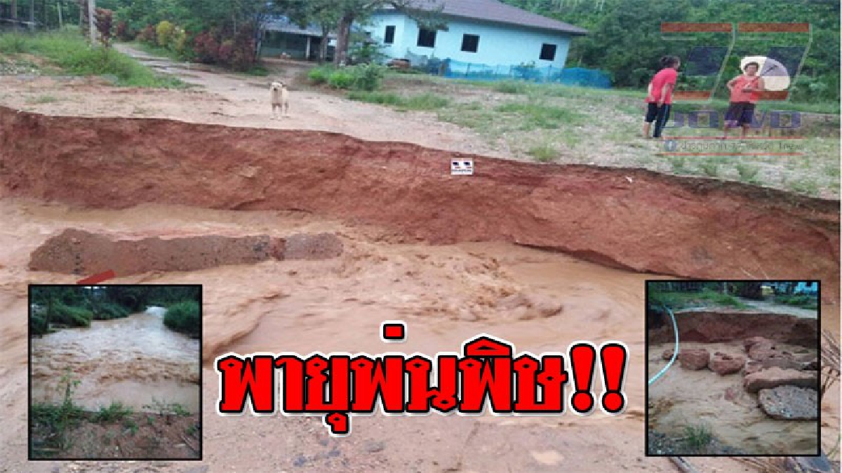 โดนซัดเต็มแรง ! พายุฝนฤดูร้อนพัดถล่มตำบลรับร่อ อ.ท่าแซะ โคตรหนัก ทำถนนหลายสายขาด ชาวบ้านสัญจรไปมาไม่ได้..!? (ชมคลิป)