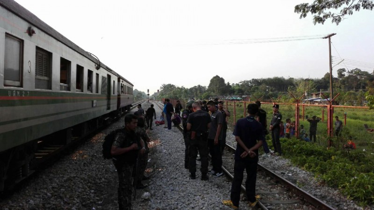 รถไฟชายแดนได้วิ่งทุกขบวนแม้ถูกซุ่มยิงเมื่อวานนี้
