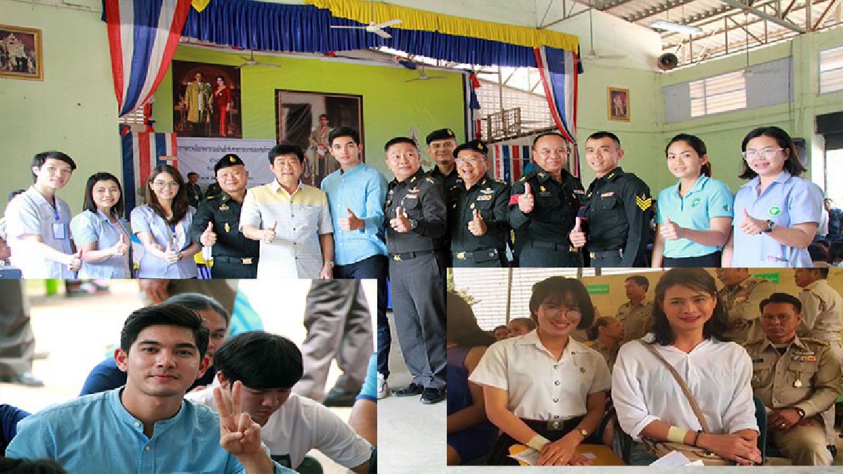 หอประชุมแทบแตก!! เจ้าหน้าที่และกองเชียร์ต่างแห่มาขอถ่ายรูปกับพระเอกหนุ่ม หลังมาขอผ่อนผันทหาร โดยมีสาวสวยประเภท 2 ร่วมแจมด้วย (ชมคลิป)