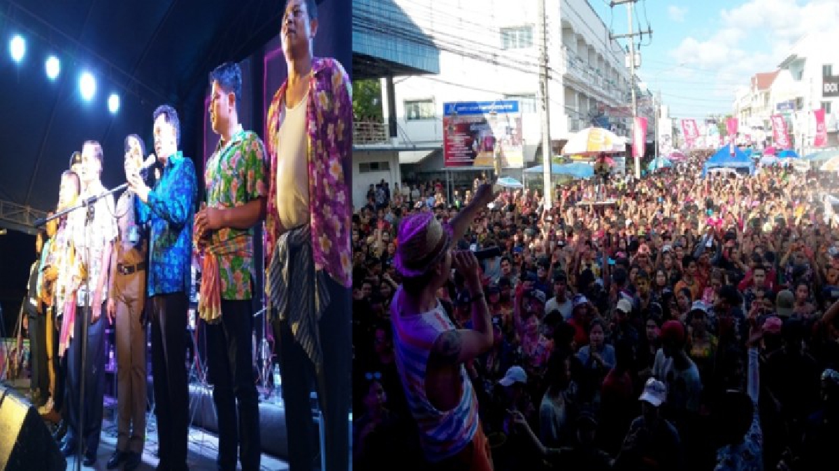 คลื่นมนุษย์!!อลังการประตูลอดเมืองคอน“เที่ยงวันยันเที่ยงคืน”คนแน่นนับแสนร่วมสงกรานต์ปลอดเหล้า,บุหรี่ฝ่าฝืนกักตัววิดพื้น 20 ครั้ง(ชมคลิป)