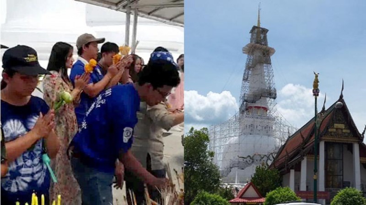 ส่งท้ายสงกรานต์!!ส่งท้ายสงกรานต์นักท่องเที่ยวแห่สักการะพระบรมธาตุฯเมืองคอน-ผู้ว่าฯย้ำ&rdquo;เกิดมา 1 ชาติต้องได้กราบพระบรมธาตุเมืองนครฯ(ชมคลิป)