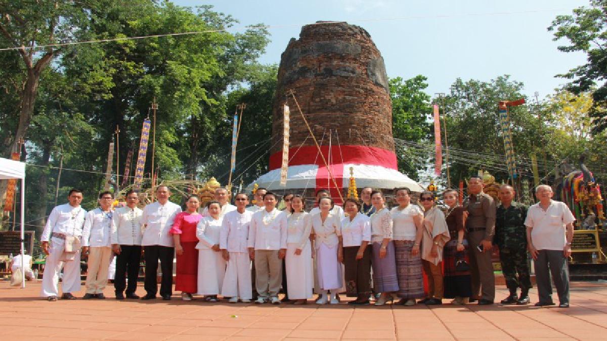 บวงสรวงกู่ช้างกู่ม้า โบราณสถานบรรจุซากช้างคู่บารมีของพระนางจามเทวี