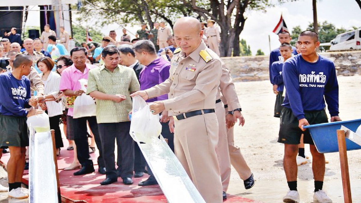 นาวิกโยธินปลูกปะการังปล่อยพันธุ์สัตว์น้ำเฉลิมพระเกียรติสมเด็จพระเทพรัตนราชสุดาฯ