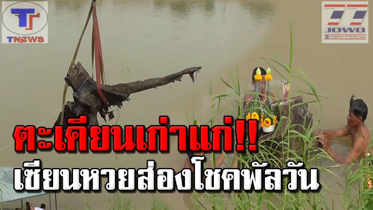 ฮือฮาทั้งคุ้งน้ำ!! หนุ่มใหญ่ฝันประหลาด "อยากขึ้นจากน้ำ" หลังเจอต้นตะเคียนอายุกว่า 200 ปีจมอยู่กลางเจ้าพระยา ขณะที่เซียนหวยเร่งขอโชค (คลิป)