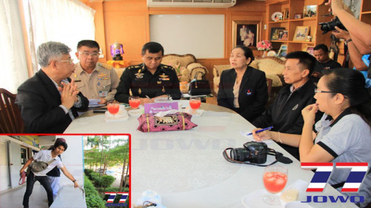 คณะทำงานสมุทรปราการ รุดตรวจอาคารโรงเรียนสวนกุหลาบหลังพบเกิดการแตกร้าว