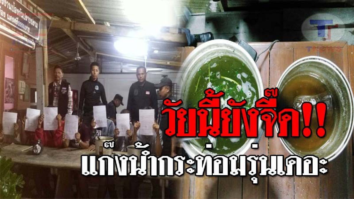 ยอมเสี่ยงคุก..!! ตร.บุกทลาย แก๊งต้มน้ำพืชกระท่อม รวบ 7 ผู้ต้องหารุ่นเดอะ จี๊ดสุดๆเมื่อเอ่ยประโยคส่งท้าย แบบนี้นอนคุกซะให้เข็ด!?