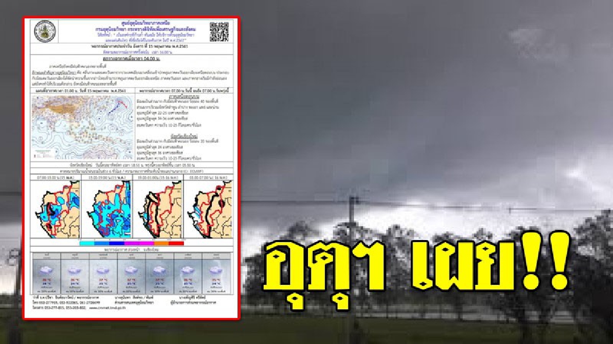 เริ่มลดลง!! อุตุฯ เผย ภาคเหนือยังคงมีฝนร้อยละ 40  ของพื้นที่ 12 จังหวัด