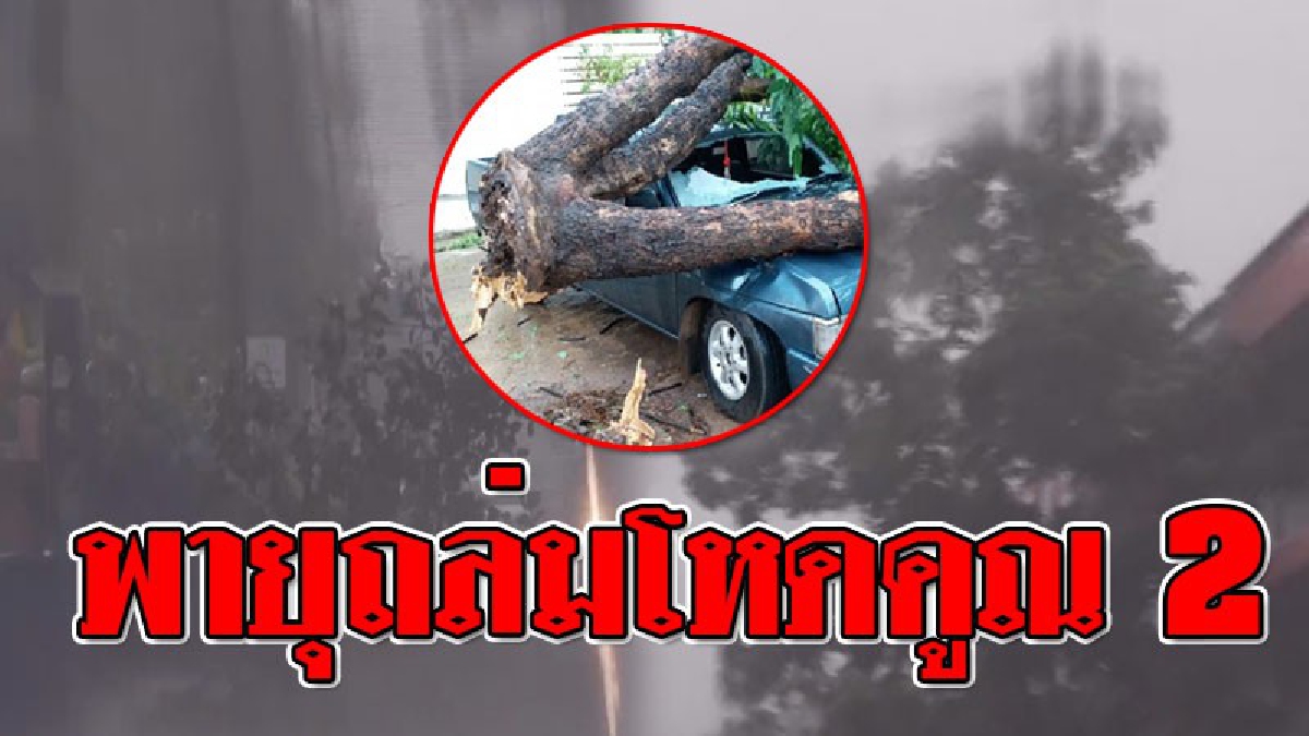 โคตรพายุถล่มโหด ! เปิดคลิปดูชัดๆ "โคตรพายุ" ซัดถล่มซ้ำ 4 อำเภอ รุนแรงทวีคูณ ต้นไม้ยักษ์โค่นทับรถพังยับ บ้านเรือน..เสียหายนับ 10 หลัง!?