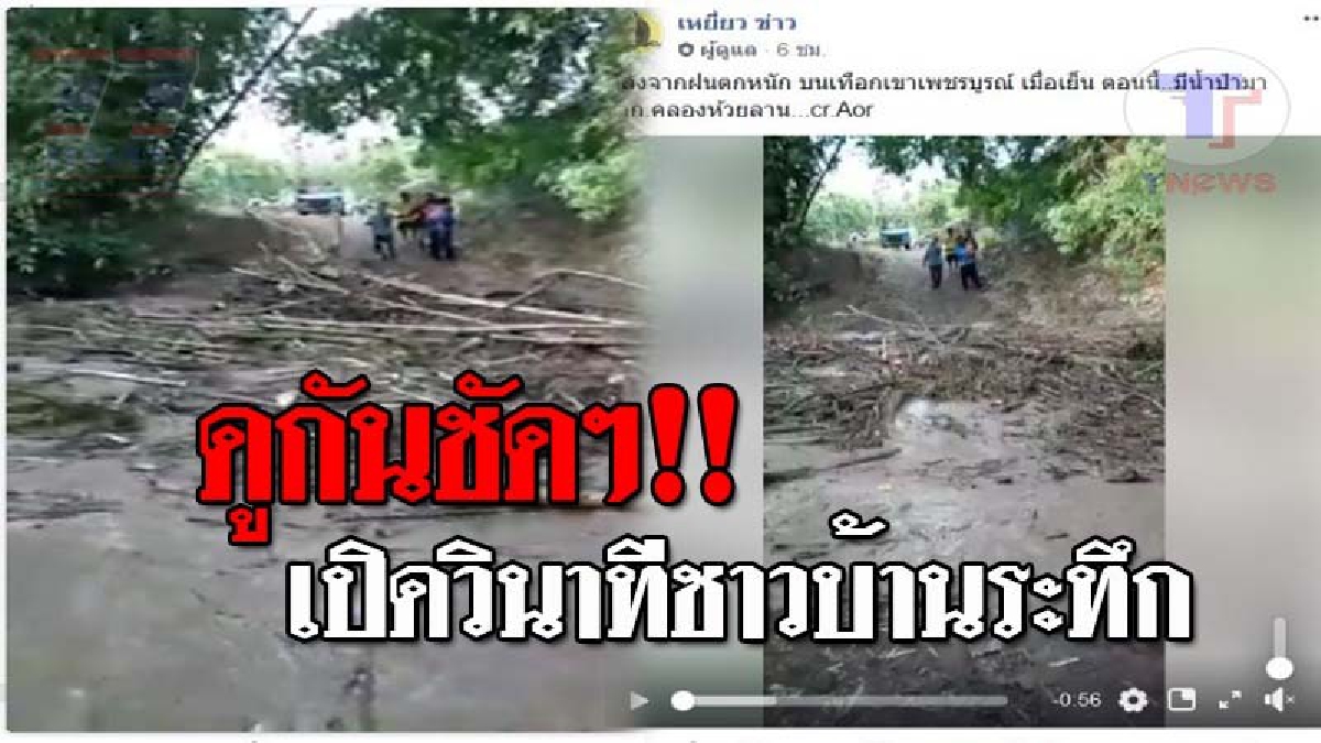 มาจนน่ากลัว..!! ฝนตกหนักเทือกเขาค้อ ชาวบ้านผวาก่อนถ่ายคลิป วินาทีน้ำป่าพัดเอาสวะไหลมากับคลอง จนดูน่าตกใจ!? (ชมคลิปเหตุการณ์)