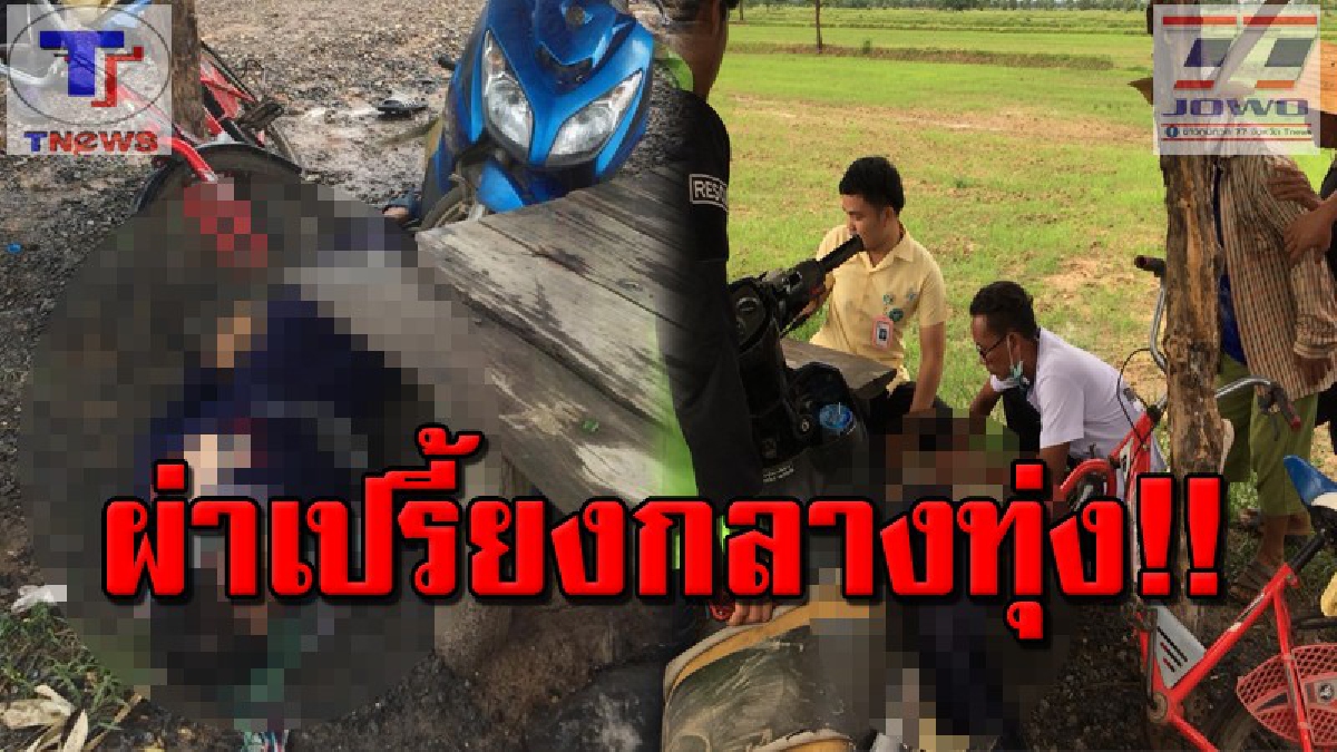 สังเวยฟ้าพิโรธ !!! ฟ้าผ่าเปรี้ยง ชาวบ้านในอำเภอคงโคราชลงกระท่อมกลางทุ่งนา เสียชีวิต 1 สาหัส 1 ญาติร่ำไห้ระงม..(คลิป)
