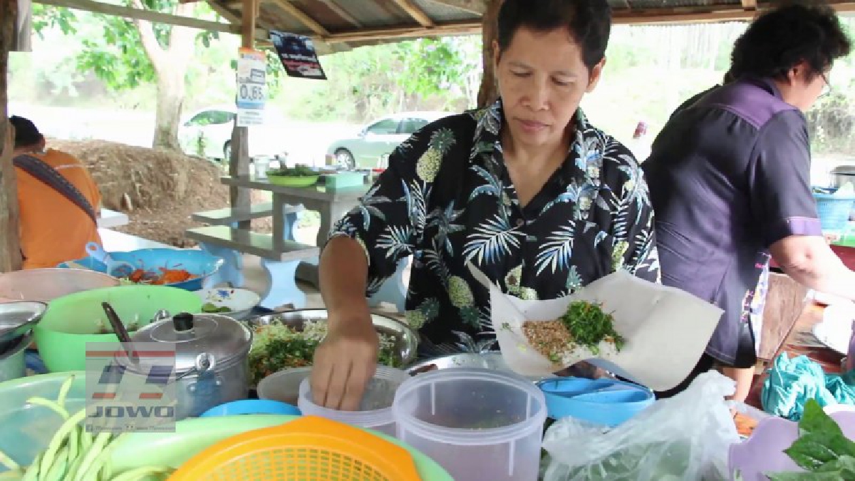 ร้านป้าดาขนมจีนข้าวยำ ร้านธรรมดาๆราคาแสนถูกแต่รสชาติเด็ด (ชมคลิป)