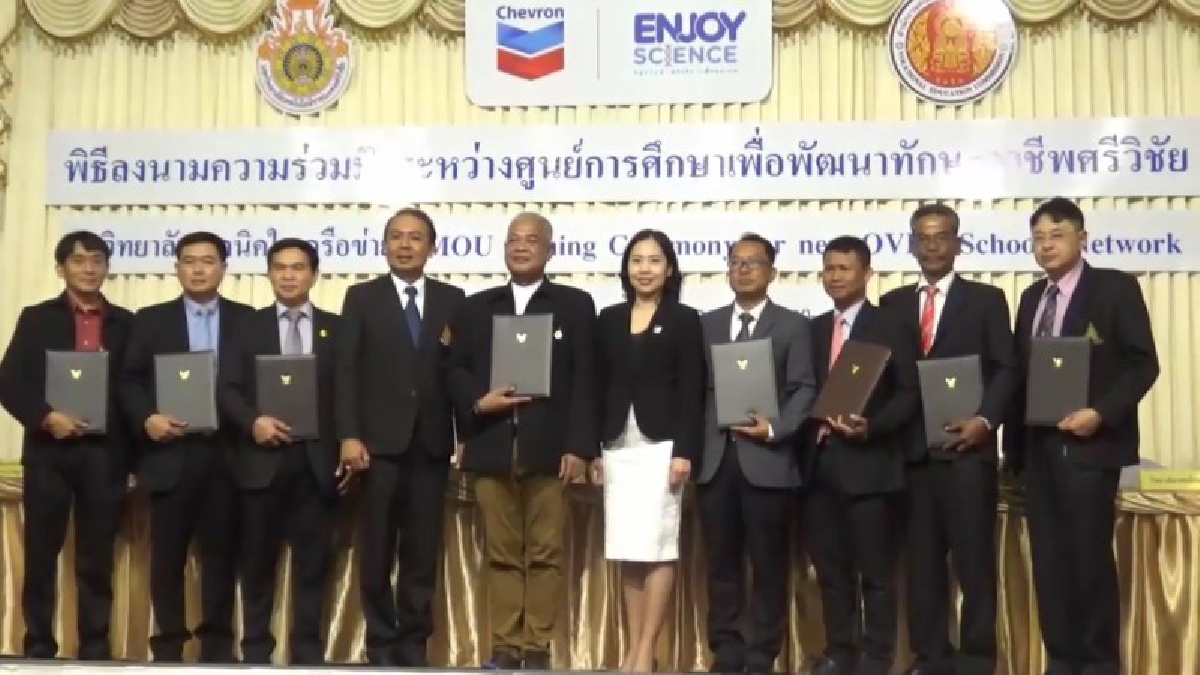 พิธีลงนามความร่วมมือระหว่างศูนย์การศึกษาเพื่อพัฒนาทักษะอาชีพศรีวิชัย กับวิทยาเทคนิคในเครือข่าย : MOU (ชมคลิป)