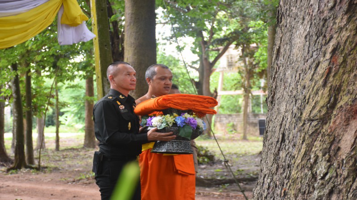 นครนายก พิธีบวชต้นไม้โครงการอนุรักษ์สืบสาน รุกขมรดกของธรรมชาติ
